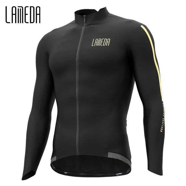 LAMEDA Winter Cycling Jacket for Men Windproof Fleece Mens Bike Jacket MTB Cycling Clothing Bicycle Coat Jackets with kets S260416