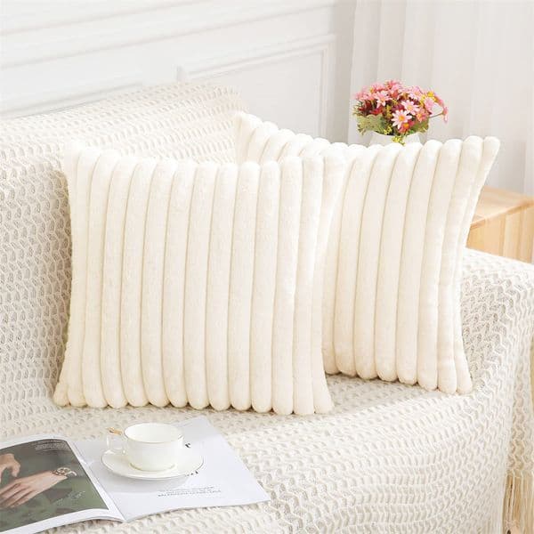 Pillow Case Olanly Pillow Cover 50x50cm Nordic Solid Color Cushion 45x45 Soft Fluffy Covers y Home Decor Case Sofa 260312