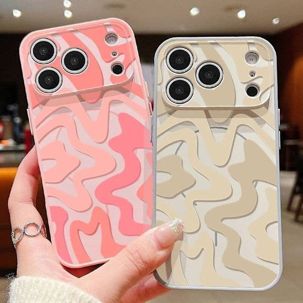 Stripe Leopard Pattern Magnetic Case iPhone 17 16 15 14 13 Pro Max For Magsafe Wireless Charge Lens Protect Hard Phone Cover ddmythur