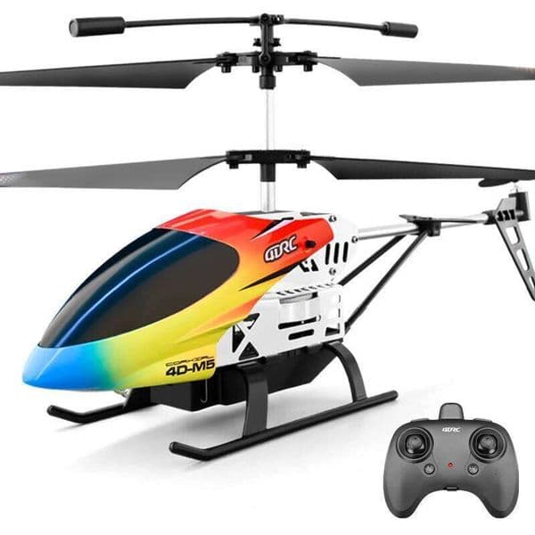 3.5 Channel RC Helicopter with Gyro and LED Light Indoor Plane Alloy Micro Durable Remote Control Mini Drone Toy Gift for Kids 26W0416