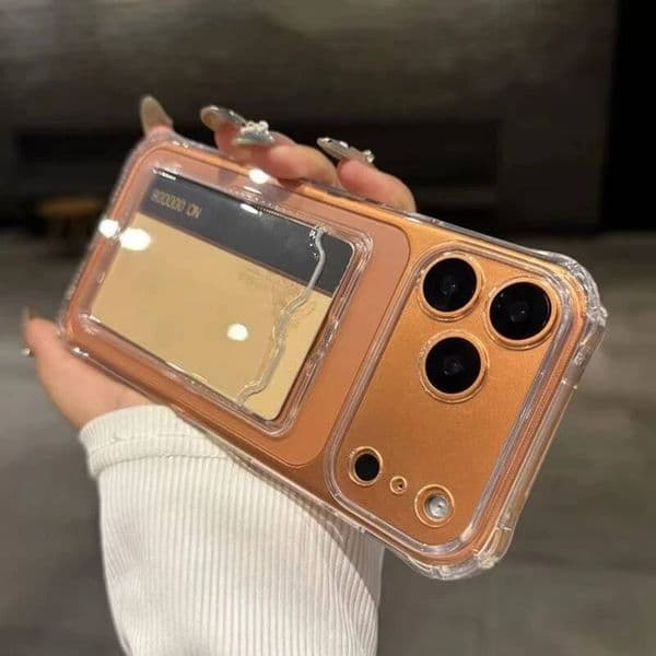 Card Holder Phone Case For iPhone 17 11 16 13 Pro Max 15 14 12 Air 16E XR X Xs 7 8 Plus Shockproof Soft TPU Funda Cover Bumper ddmythur