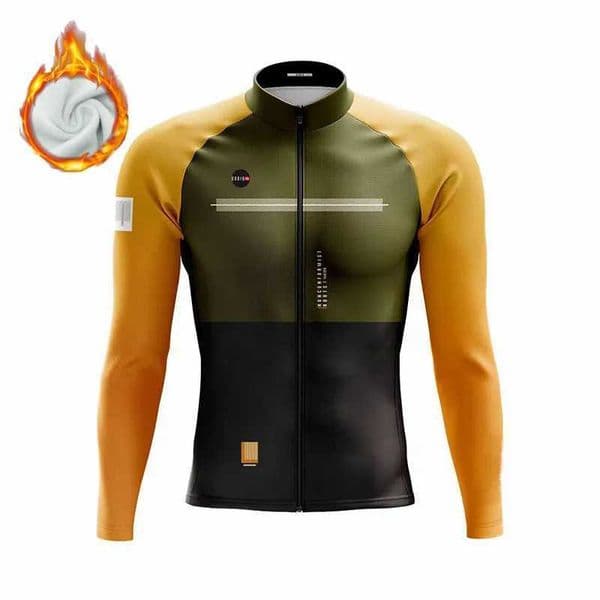 Gobikful Mens Cycling Long Sleeve Jackets Thermal Fleece Warm Lightweight Jerseys Camiseta Termica Hombre Invierno Tops S260416