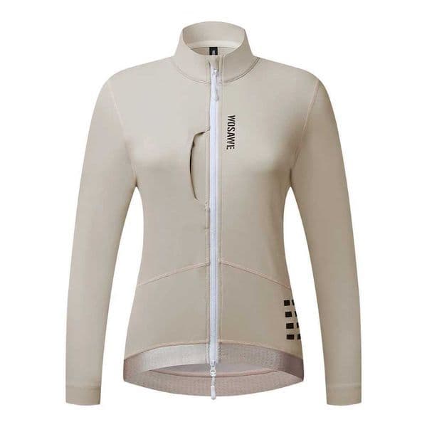 WOSAWE Womens Winter Thermal Fleece Cycling Jersey Long Sleeve Bike Jacket for Riding Gym Ropa Ciclismo Clothings S260416