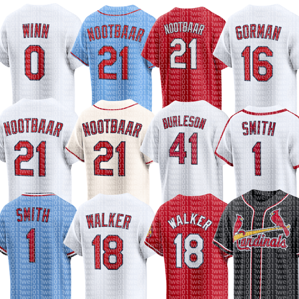 Yadier Molina JJ Wetherholt Alec Burleson Jordan Walker Ivan Herrera Masyn Winn Nolan Gorman Nathan Church Lars Nootbaar Victor Scott II Ozzie Smith Baseball Jersey