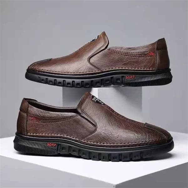 Casual Work Shoes for Men Of The Season Spring Autumn Style Leather Shoes Business Casual Versatile Rubber Outsole 251111BJ