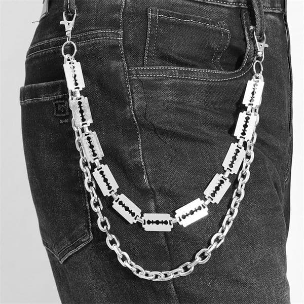Punk Metal Chain Keychains for Men Women Trouser Jeans Pants Chains Belt 260416CJ