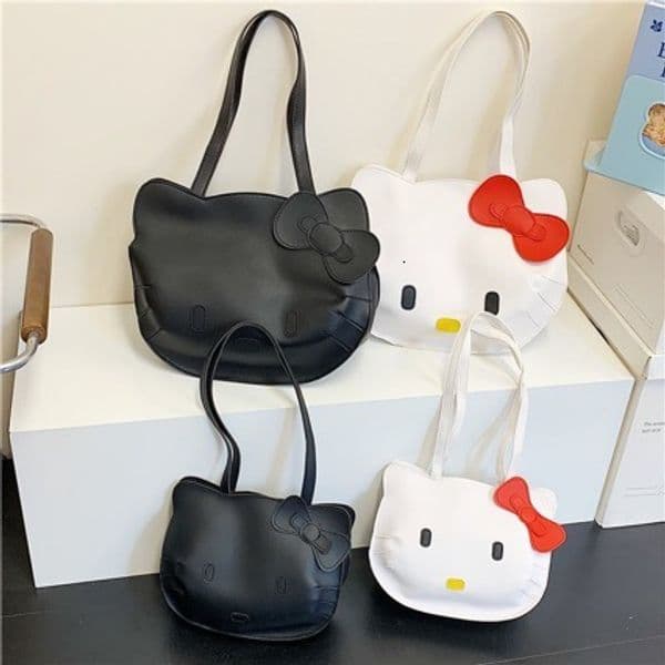Bestseller Japanese-Style Cartoon Ins Shoulder KT Cat Cute Handbag, Large-Capacity Fashionable Children's Girls' Bag, Foreign Trade Ddmytues