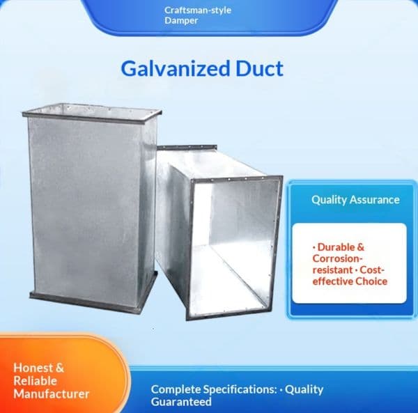 Galvanized combined angle iron flange stainless steel fire-resistant and environmentally friendly smoke exhaust