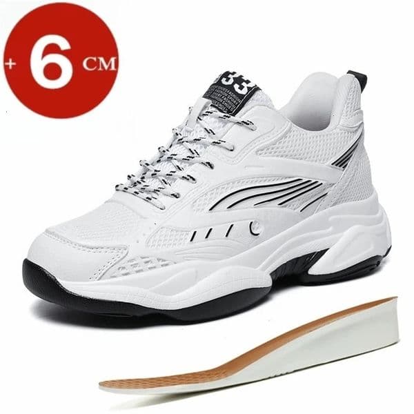 6CM Mens Invisible Height-increasing Shoes Breathable Mesh Sports Shoes Anti-slip Comfortable and Casual Mens Sports Shoes 251114BJ