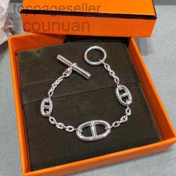 bracelets womens Designer bracelets for woman luxurious Bangle bracelet jewelry H brand high-end simple geometric bracelets pig-nose chain bracelet H161