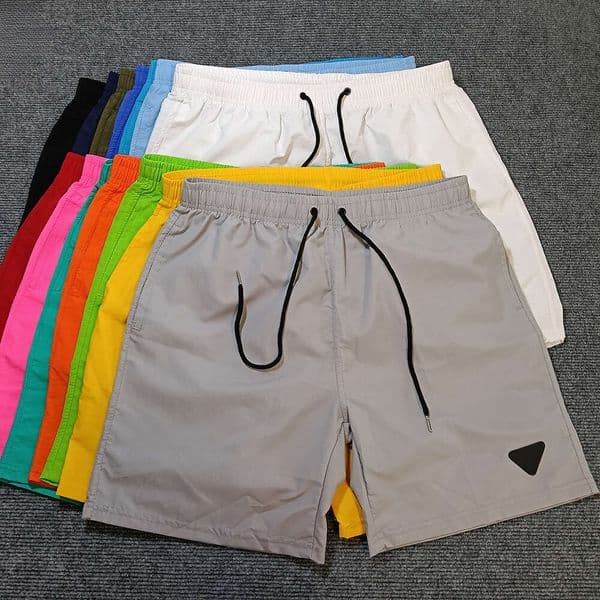 Pra shorts swim trunks Designer Shorts Triangle Badge Waterproof Quick Drying Men Swim Mens Bermudas Summer Swimwear Beach Sports Running Short Pants Q260525