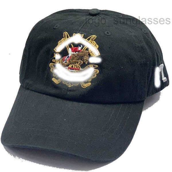 Vintage P Baseball Cap Hat Rider Racing Pony Design with Tags Black number Made of Premium Cotton Chino Outdoor Wear Embroidered Bones