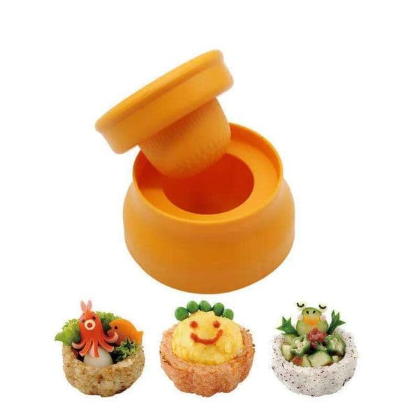LMETJMA Japanese DIY Plastic Rice Ball Cup Creative Mold Maker For Kid Kitchen Sushi Tools KC0713-2