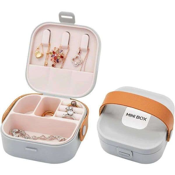 Mini Travel Case Portable Traveling Jewelry Storage Box Women Rings Earrings Necklace Organizer Boxes JT