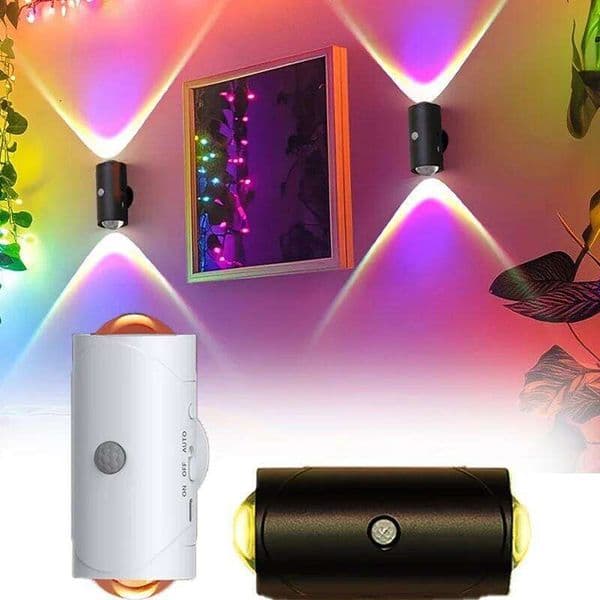 Smart Motion Sensor Night Light,Color Changing RGB Ambient Lamp,Type-C,Magnetic LED Light,Bedroom,Hallway,Desk,Wardrobe,Bathroom