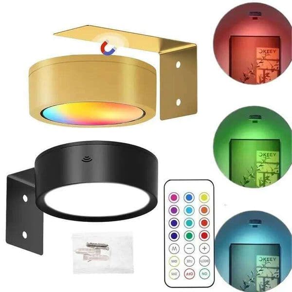 LED Wall Picture 13-Color RGB Dimmable Painting Art Display Lights Magnetic Ambient Decor Spotlight Battery Powered