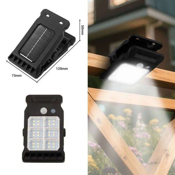 Solar clip Outdoor garden wall Induction Household lighting No punching waterproof street light
