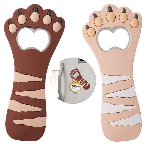LMETJMA Cute Cat Paw Refrigerator Magnet Shape Soda Beverage Beer Bottle Opener JT174