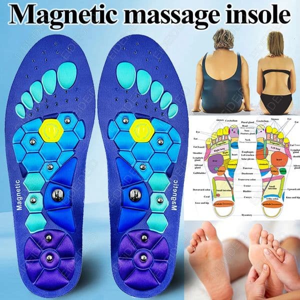 Magnetic Therapy Sports Insoles Massage Foot Weight Loss Slimming Acupressure Insole Antifatigue Health Care Shoe Pads 260418