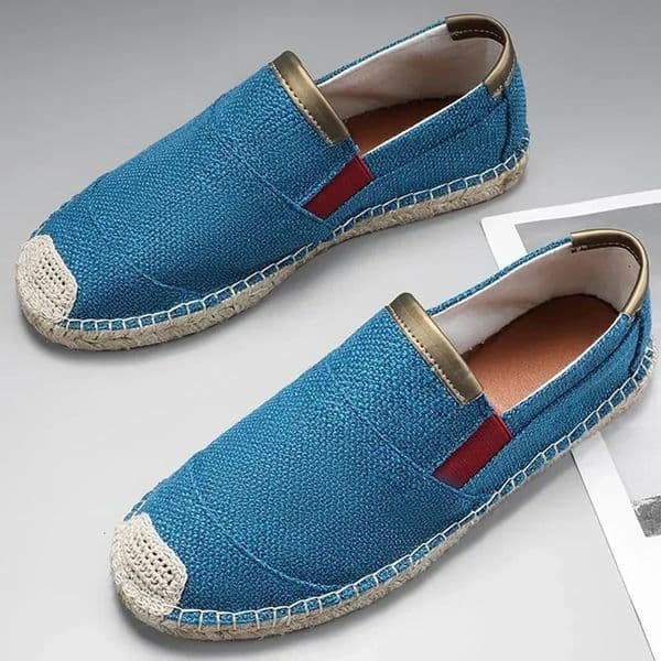 Mens Espadrilles Male Breathable Canvas casual Shoes Loafers Hand Made Straw Woven Flat men Walking Sneakers 260418