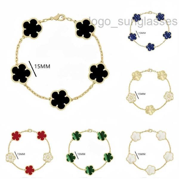 Clover Bracelet Designer Bracelet Women Stainless Steel Gold Plate Five Pattern Design Bracelets Fashion Gifts Designer Jewelry Bracelet Designer Armband