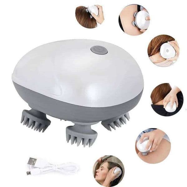 Mini Deep Scalp Head Cleaning Massager Also Suitable for Pets Electric Massage Tool Washable and Portable