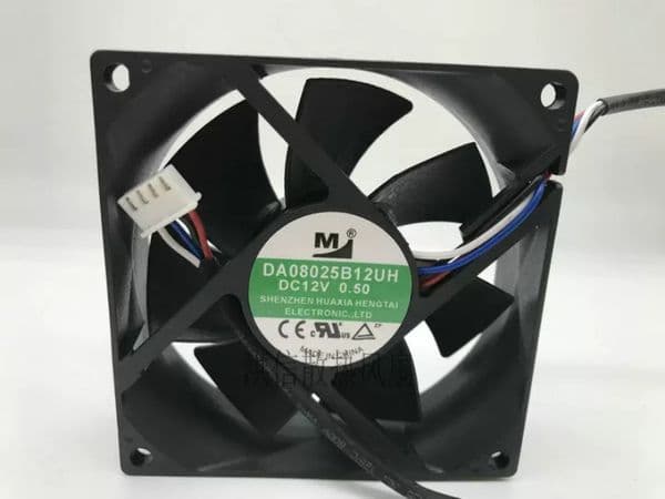 Free shipping original 8025 DA08025B12UH DC12V 0.50A 8CM cooling fan