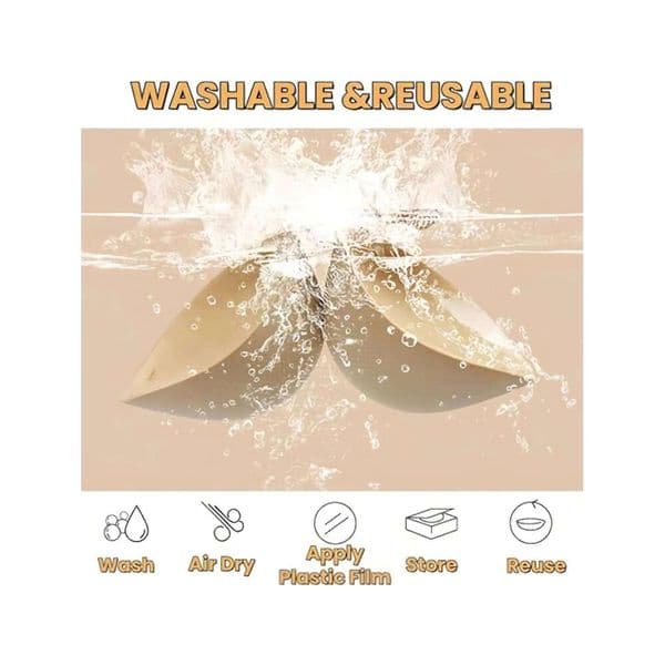 5cm Thick Adhesive Women Sticky Invisible Push up Silicone Bra for Backless Dress 2025 Upgraded Clasp Bras
