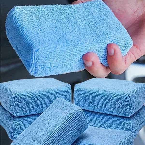 1/8pcs Wax Applicator Pads Microfibre Polishing Sponges Soft Auto Detailing Waxing Sponge Cleaning Foam Car Paint Care Pad ddmythur