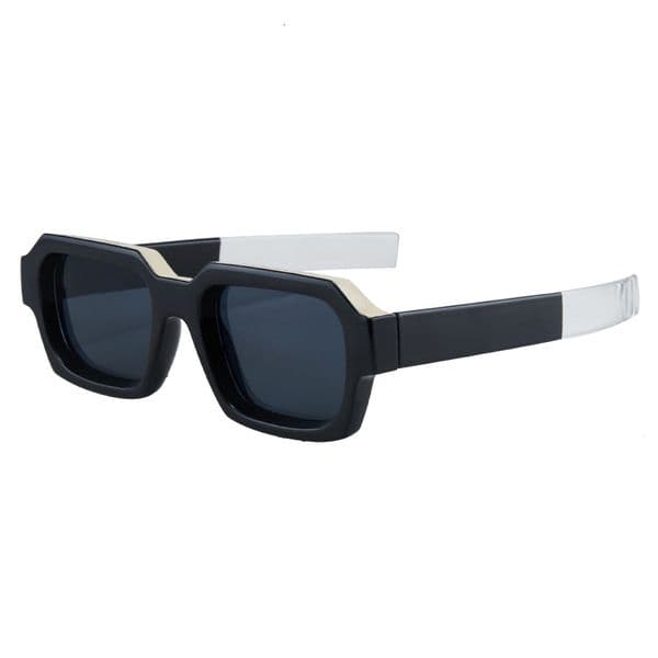 2784 2024 New Color-Block Wide-Rim Square Frame Retro Personality Fashion Men's Sunglasses