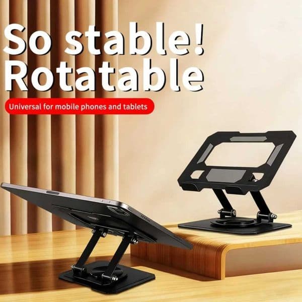 360 Rotation Adjustable Foldable Tablet Stand Aluminum Phone Holder for iPad Pro Air Mini Samsung Tab Universal Desktop Mount S26420