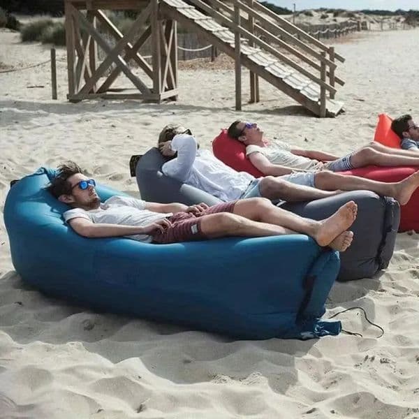 2026 new LUSQI Inflatable Lounger Air Sofa Extra Thick Foldable Couch For Outdoor Camping Beach Patio Quick Inflation Home Furniture 260418