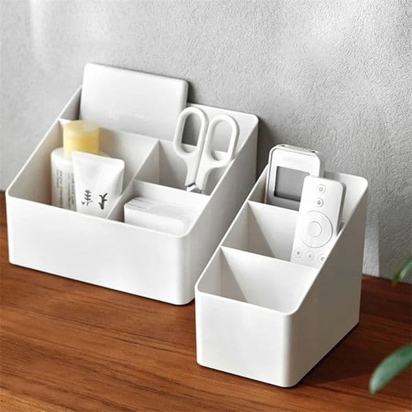 Desktop Storage Box Home Office Gift Cosmetics Plastic Multifunctional Organizing Storage Box Remote Control Storage Box 260324BJ