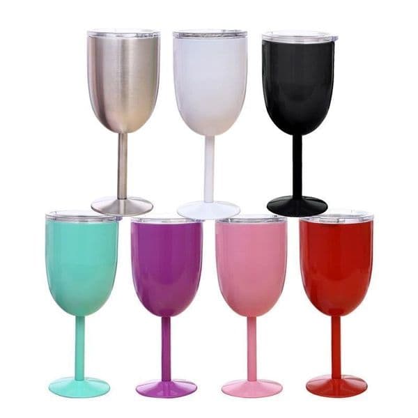10OZ Stainless Steel Red Wine Cup Anti-broken Wine Glasses Stemware Creative Winecup Durable Drinkware Bar Tools