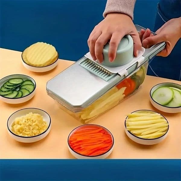 Mandoline Slicer Stainless Steel Vegetable Slicer with 3 Blades Julienne Slicer Cutter for Potato Carrot KC0083 260414BJ