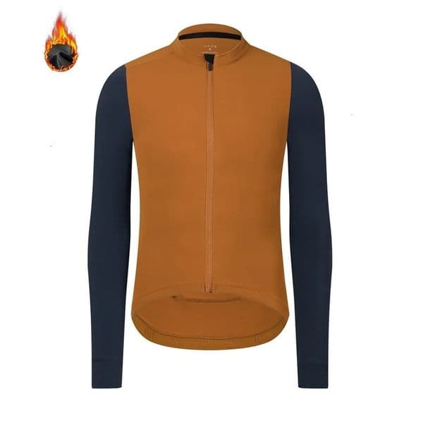 Rsantce Winter Thermal Fleece Cycling Jersey Top MTB Bike Outdoor Mens Bicycle Clothing Long Sleeve Shirt Uniform 251112BJ