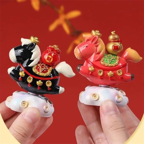 Desktop Decoration Creative China-Chic Spinning Horse Revolving Home Decoration Office Desktop Decoration 260130BJ