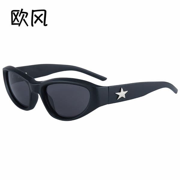 3369 New Star Cyberpunk Futuristic Y2k Sunglasses, Unisex