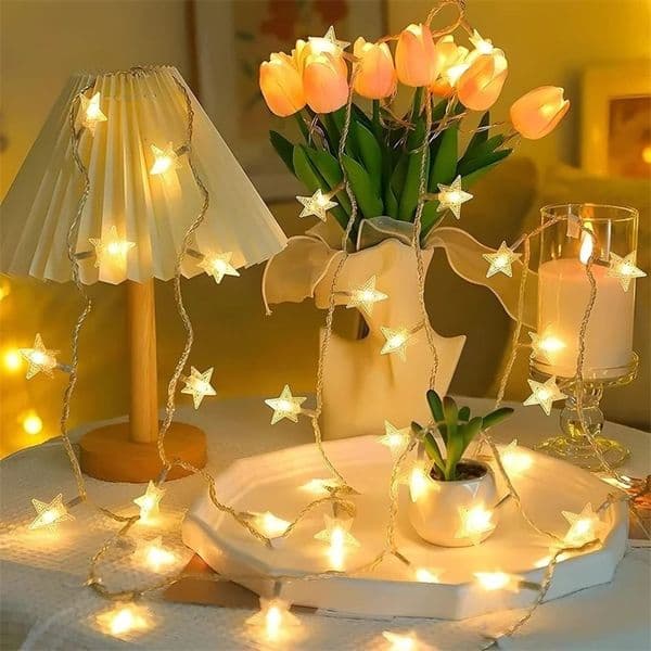 LED Star String Lights USB/Battery Operated Fairy Lights Christmas Garland For Party Wedding Home Outdoor Patio Decoration 260228BJ