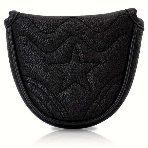 1 piece of black star shaped design club cover - durable protective cover, stylish and practical, golf accessories 26Y0420