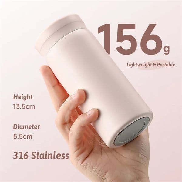 Morandi 180ml Stainless Steel Thermos 316 Leakproof Insulated Mug Anti-Stain Lip Food-Safe Coffee/Tea Pink/Green/Red/Black 251216BJ