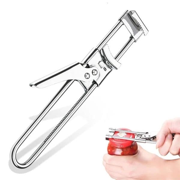 Stainless Steel Adjustable Multi Function Labor Saving Bottle Jar Can Opener Kitchen Tool Heavy Duty Easy Grip Accessories 251229BJ