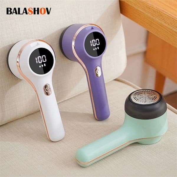 Lint Remover For Clothing Hair Ball Trimmer Fuzz Pellets Clothes Sweater Fabric Shaver with LED Digital Electric Fluff Lint Remo 251229BJ