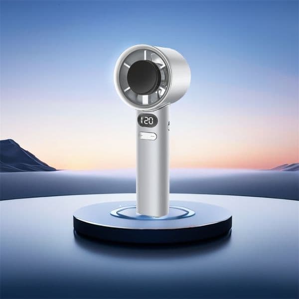 Portable Hand Fan 120 Wind Speeds Mini Bladeless Handheld Fan USB Rechargeable Personal Highspeed Fans Electric Eyelash Fan 260330ww
