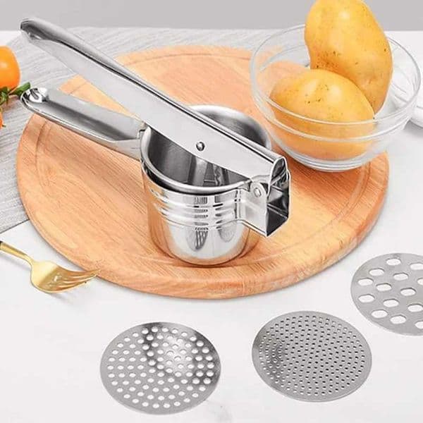 Stainless Steel Fruit Juicer Lemon Squeezer Manual Potato Stuffing Garlic Squeezer Vegetable Dehydrator Home Kitchen Accessories T260420