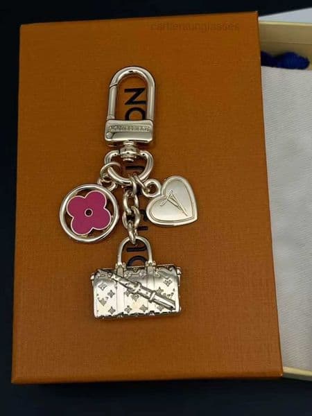 Women Designer Bag Shape Keychain Trendy Key Wallet Chain Accessries Fashion Men Women Bag Charms Designer Leather Keys Pendant
