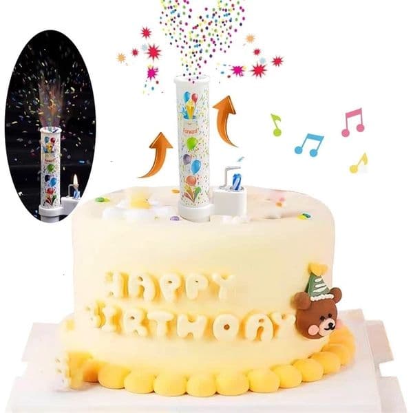 Surprise Candles With Music Happy Birthday Cake Decorated Candles Creative Catapult Candy Effects Decorated Candles 251204BJ