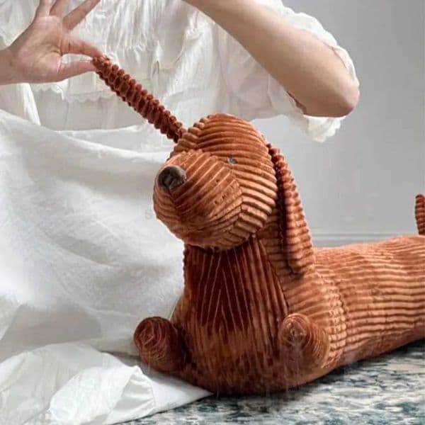Luxury Designer Large Sausage Plush art Throw Giant Dachshund Stuffed Toy Cute Animal Dog Decorative Long Pillow Sleepiong Cushion Gifts 19 Free Shipping