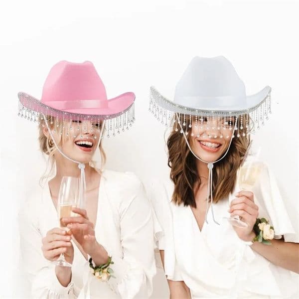 Product Fashion Party Bridal Cowboy Hat Music Party Jazz Hat Felt Western Cowboy Hat 260306BJ