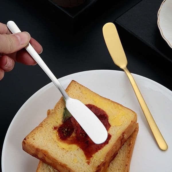 Cheese Knives Multi Purpose Butter Knife Stainless Steel Jam Spreader Cake Piping Knife Cream Tool Cutlery Flatware Gift